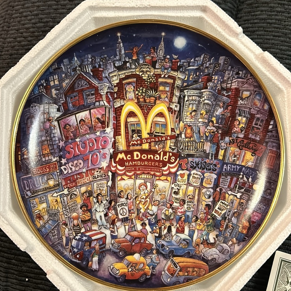 Franklin mint McDonalds collector plate